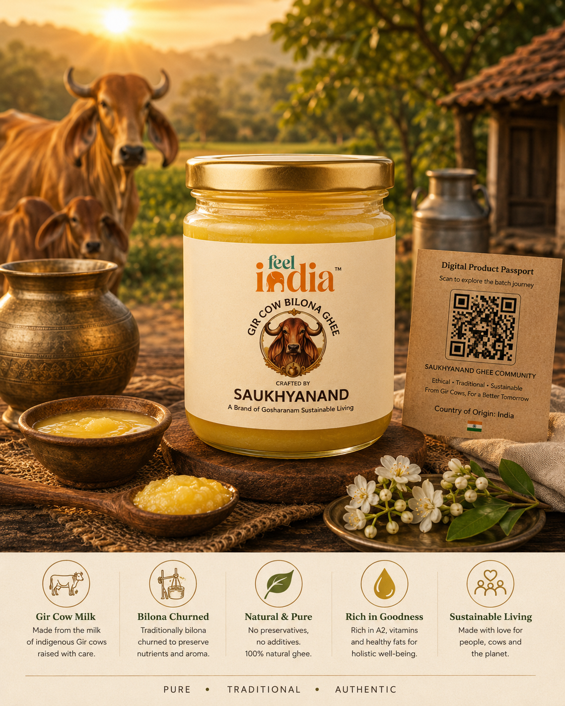 Gir Cow Bilona Ghee